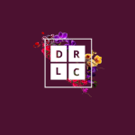 DRLC logo with floral accents